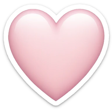 Light pink heart  sticker