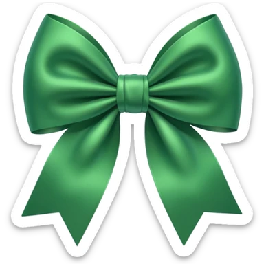 Yeşil fiyonk sticker