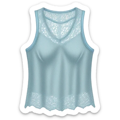 Light blue lace top  sticker