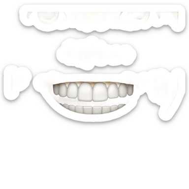 smile with a gap sticker