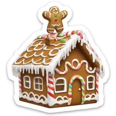 gingerbread house sticker