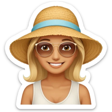 Coastal Town woman sticker