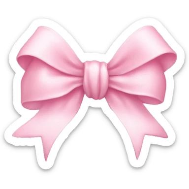 pastel pink cute bow sticker