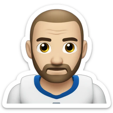 Sad Benzema handcuffed sticker