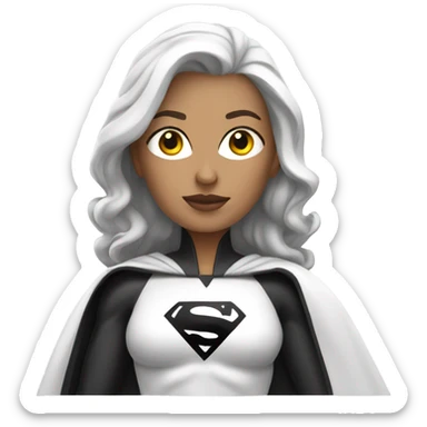 White superwoman sticker