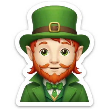 adorable leprechaun sticker