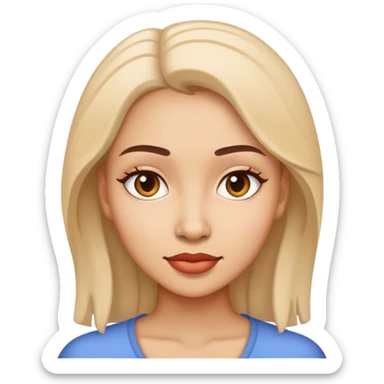 Generate a unique woman sticker