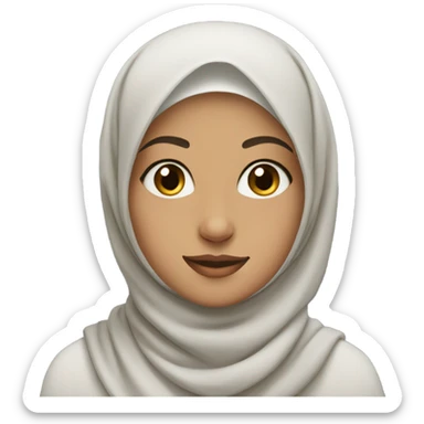 hijabi, really really beatiful girl sticker