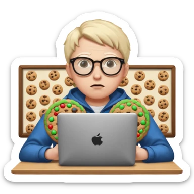 cookie clicker addict sticker