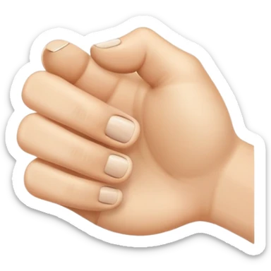 hand with middle finger, pointer finger, and thumb up sticker