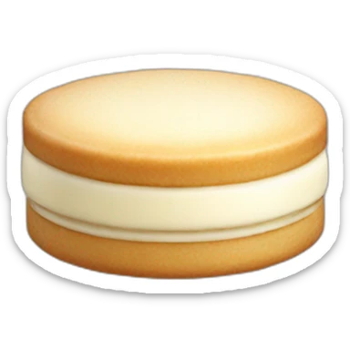white chocolate alfajor sticker