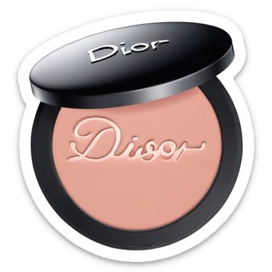 cute blush that says dior on it sticker