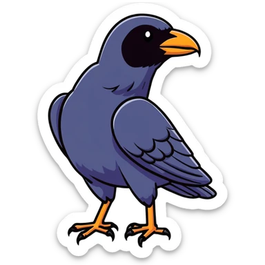 black raven sticker