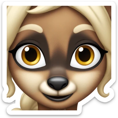 Bambi with blue eyes sticker