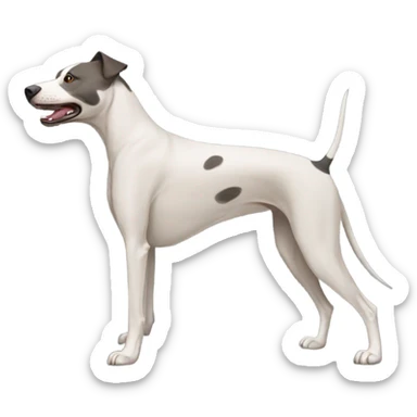 Pitbull greyhound mix sticker