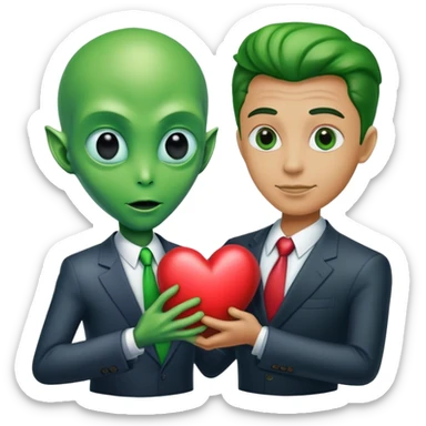 👽+💕+👨‍💼 sticker