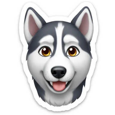 A cute husky sticker