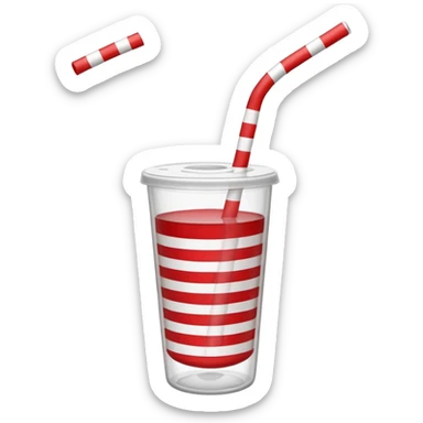 clipart bendy straw sticker