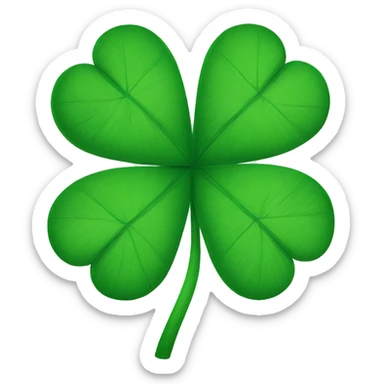 Four leaf clover sticker