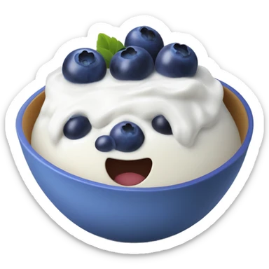 Yogurt bowl blueberry’s sticker