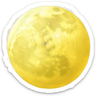 YELLOW MOON sticker