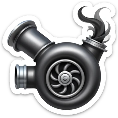 turbo with black smoke sticker
