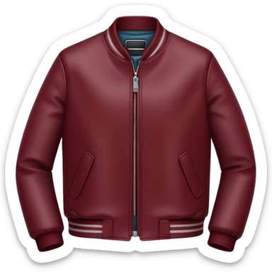 Maroon jacket sticker