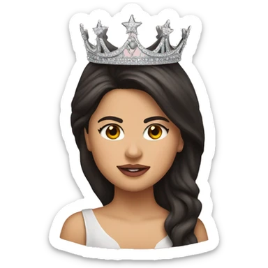 selena gomez with crown sticker