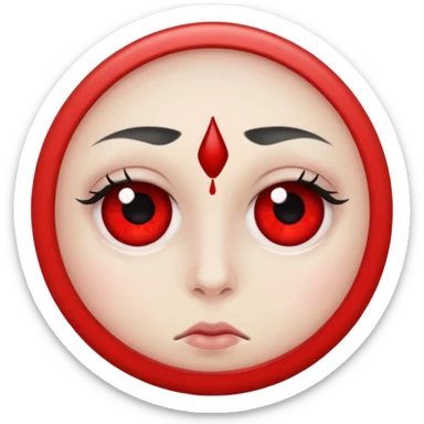Tired eyes sticker