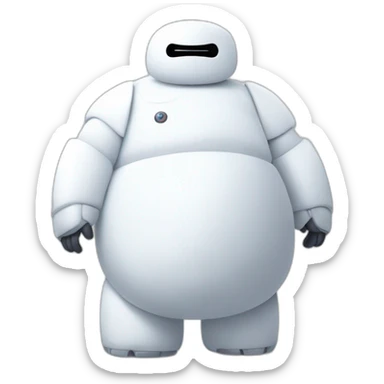 Baymax qui a froid sticker
