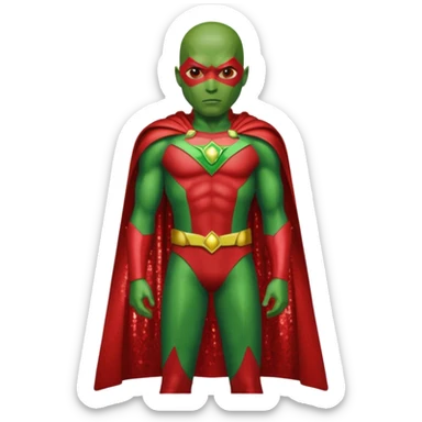 Martian Manhunter with Sequin Outfit sticker