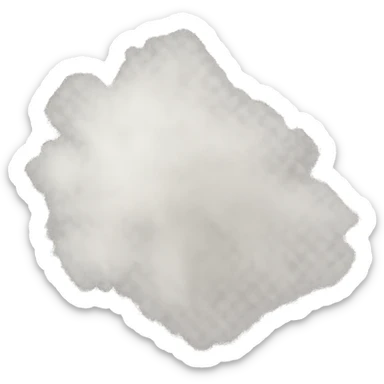 a soft dust cloud, fading as it floats away, airy and light, transparent background sticker