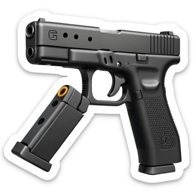 glock 18 with extendo clip sticker