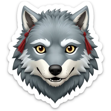 In game of thrones house stark banner wolf sticker