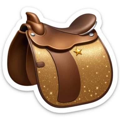 Glittery saddle sticker