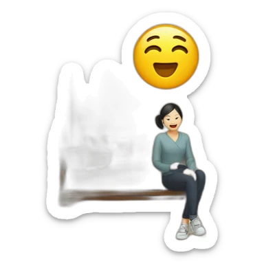 Chinois dans une villa  sticker