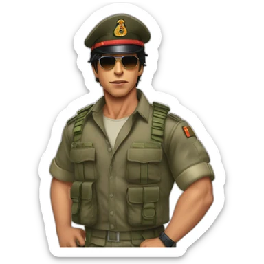 Srk Jawan 6 pack  sticker