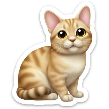 cat british golden chinchilla sticker