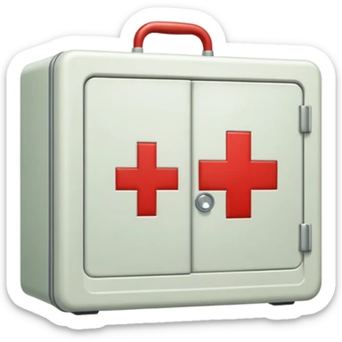 first aid cupboard sticker