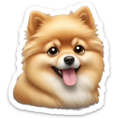 Pomeranian dog puppy  sticker
