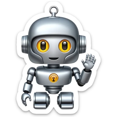 pricetag on digital bot logo sticker