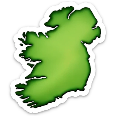 Map of Ireland  sticker