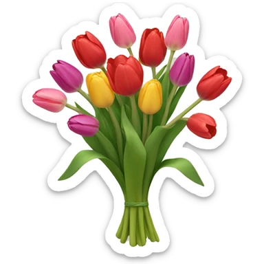 Tulip bouquet  sticker