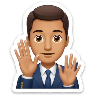 fingernails man sticker