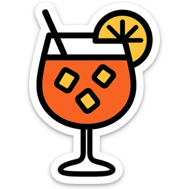 Aperol Spritz cocktail sticker
