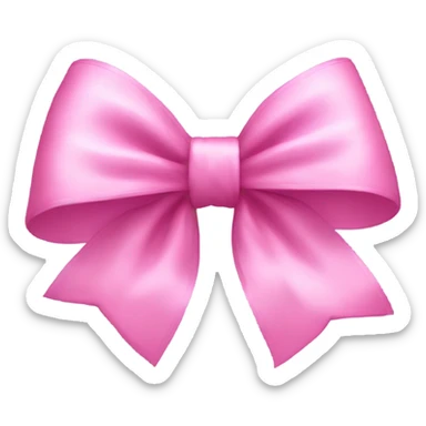 pink bow sticker