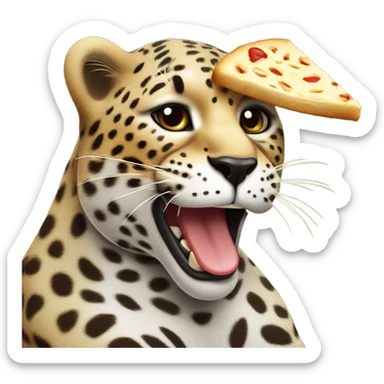 leopard chefs kiss sticker