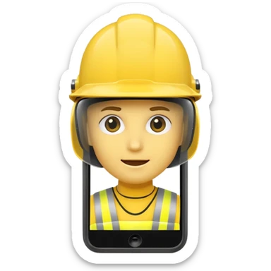 Smartphone  with protect helmet sticker