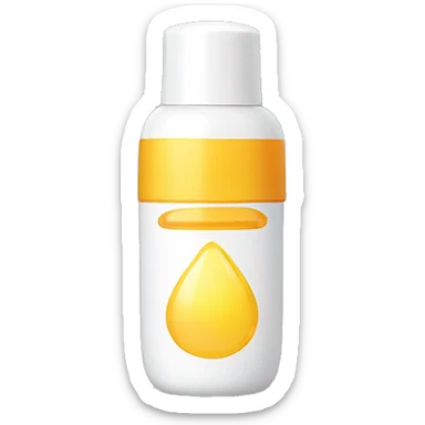 Sunscreen bottle  sticker