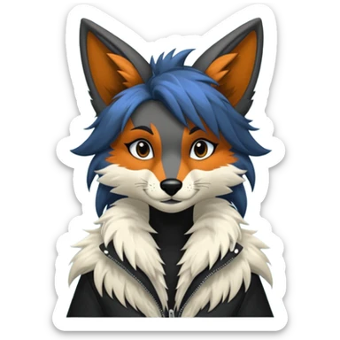 Edgy anthro furry by Falvie, LiLaiRa, AngieWolf sticker